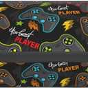 Fun Game Gamer Controller Pencil Case Big Capacity Storage Pencil Pouch Stationery Bags With Zipper Portable Pen Holder Box Organizer For Boys Kids Student College School Office Supplies