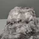 COOVA Faux Fur Throw Blanket for Couch, Cozy Soft and Fuzzy Plush Rabbit Fur Bubble Blanket for Sofa Bedroom Living Room, 50x60 Inches Tie Dye Brown