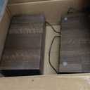 Vinyl Record Player with Dual Stereo Bookshelf Speakers Vintage Turntable with Bluetooth Wireless Playback Belt Drive 3-Speed Playback Record Player Support RCA Out Auto Stop (Wooden)