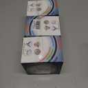 3 x Sensory Activity Board Upgraded- 3D Sensory Activity Ball,Stress Relief Toy,Silicone Fidget Toy for Stress Relief,Anxiety,Autism,ADHD,Kids 3+ & Adults,with Travel Storage Bag & 16 Strings(Matte White)