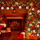 SUNWISHA 15pcs Christmas Clear Acrylic Balls Ornament Set with Bow Tie, Xmas Classic Tree Balls for Holiday Indoor Outdoor Dcor, Wreath, Garland, Party DcorStyle 1