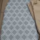 Amazon Basics Foldable Compact Tabletop Ironing Board with Folding Legs, Heat Resistant Portable, Lightweight, Non-Slip, Easy Storage, Trellis Removable Cover, 23.6"L x 7.1"W x 14.3"H, Chevron