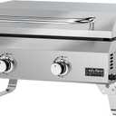 ONLYFIRE GRILLS Tabletop Gas Griddle 2 Burners, Propane Gas Stove, GS318