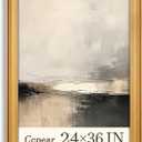 24x36 Poster Frame Matte Gold,Simple Frame 2.5inch Wide Lines