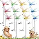 Kleeblatt Dragonfly Clip 12pcs - Dragon Fly Clips, Hair Accessories, Garden Decor, Outdoor Decorative Stakes - Ideal for Garden & Patio Enhancement (in Bags)