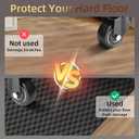 AiBOB Gaming Chair Mat for Hardwood Floors - 53"x45" Office Chair Mat for Hard and Tile Floor | Anti-Slip Protector Mat | Computer Desk Floor Mat for Rolling Chairs, Not for Carpet
