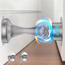 Door Stoppers Magnetic Door Catch, Stainless Steel Magnetic Door Stop 2 Pack, Double-Sided Adhesive Tape, No Drilling, Screws for Stronger Mount, Holder Your Door Open for Wide Doors