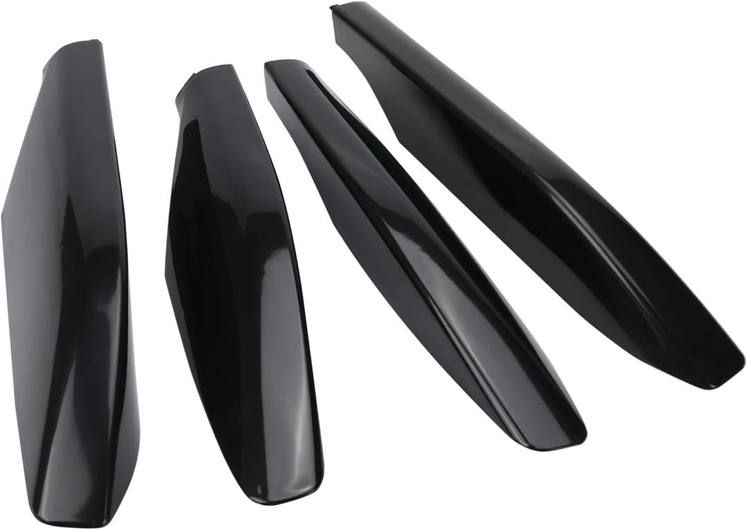4 Pcs Roof Rack Rail Leg End Cover Shell Compatible with Toyota Land Cruiser Prado 120 Lexus GX470 2003-2009, Top Side Roof Luggage Cargo Rack Rail End Cover Cap Shell Trim, Replaces OE# (Black)