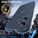 Faiono Magnetic for iPhone 16 Case [Full Camera Protection][Military-Grade Protection][Compatible with MagSafe] Shockproof Protective Slim Phone Case for iPhone 16, Midnight Blue