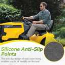 Lawn Mower Seat Cover, Weatherproof Durable Tractor Seat Cover Compatible with Husqvarna Craftsman Toro John Deere Cub Cadet Riding Lawn Mower, Medium