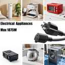 14AWG Heavy-Duty Power Extension Cord - 16 Ft (NEMA 5-15P to NEMA 5-15R) Suitable for Replacing Heavy-Duty 3-Prong AC Power Cords for Various Appliances.