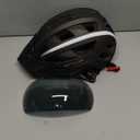 VICTGOAL Bike Helmet with USB Rechargeable Rear Light Detachable Magnetic Goggles Removable Sun Visor Mountain & Road Bicycle Helmets for Men Women Adult Cycling Helmets (M: 54-58 cm, Ti)