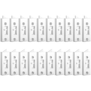 Window Latch Locks Window Parts and Hardware Tilt Latch Plastic Construction, Spring Loaded, 2 Inch Hole Center Spacing Sliding Lock Replacement(20 Pieces)