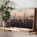 Moody Wildflowers Canvas Wall Art Retro Autumn And Summer Flowers Autumn Dark College Painting Picture Wall Decor Retro Wildflowers Posters Print Artwork For Living Room Bedroom Office Unframed