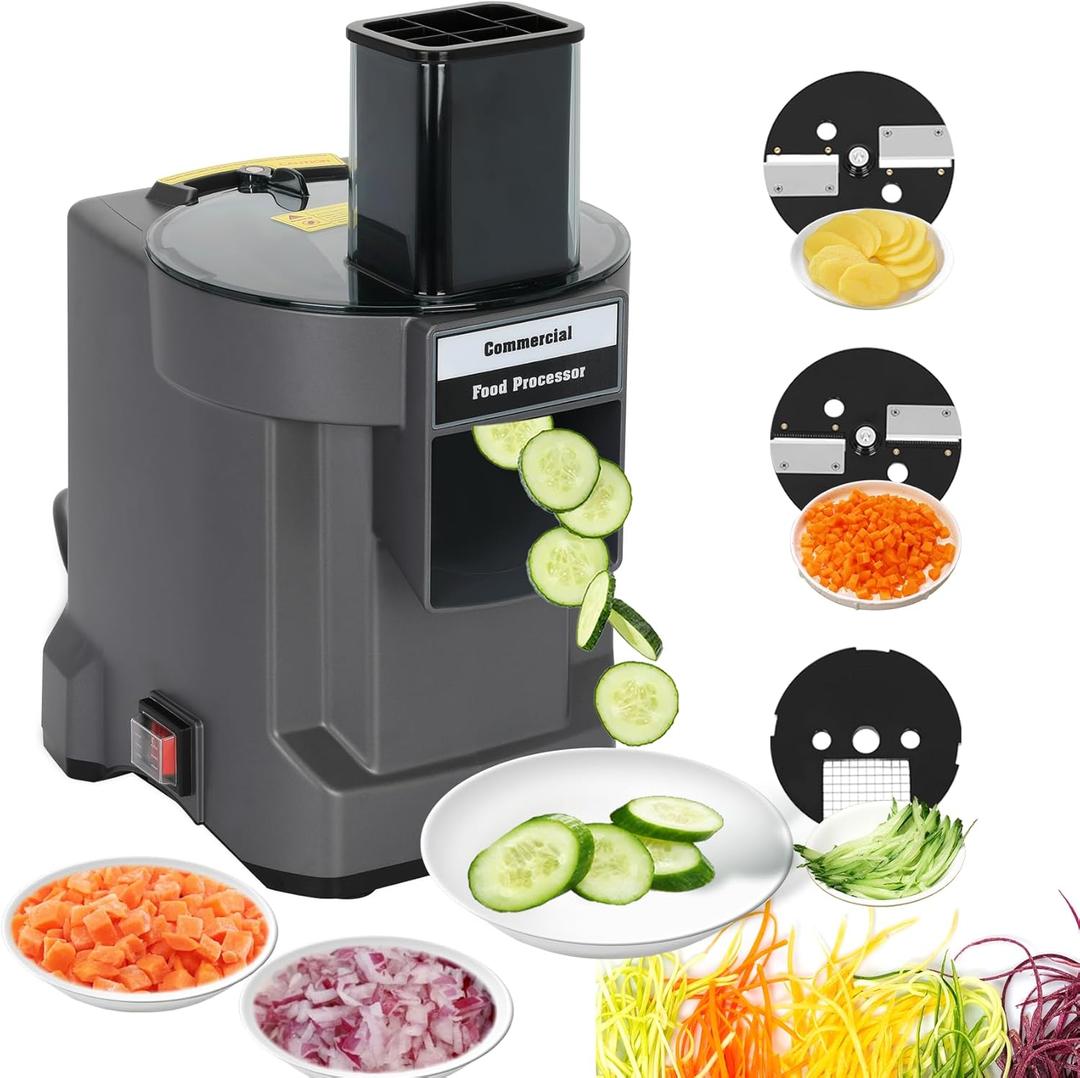 3 in 1 Electric Vegetable Dicer Slicer for Commercial & Home Use | Multifunctional Automatic Commercial Vegetable Chopper for Onion Potato Cabbage Veggie Fruit Slicing Shredding and Slitting