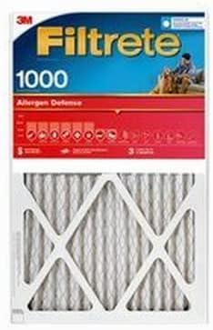 Filtrete 9800-4 16x20 x 1 In. Micro Allergen Defense Pleated Furnace Air Filter, Red, MPR 1000, 3 Months - Quantity 4