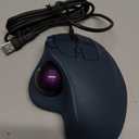 Wired Trackball Mouse with RGB Lighting, Ergonomic Thumb Control to Reduce Muscle Strain, 5 Adjustable DPI, Dual USB-C & USB-A Connectivity, Compatible with PC, Laptop, Mac, Windows-Purple