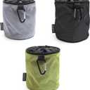 Brabantia x1 Premium Clothespin Storage Bag with Hanging Carabiner & Closing Cord (Random Color) Space Saving Organizer for Clothes Pins, Hangs on Clothesline/Drying Rack, Holds up to 150 Pins