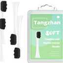 Soft Toothbrush Replacement Heads (4 Pack), Compatible with Philips Sonicare - Gentle for Sensitive Teeth & Gums, with Portable Box - Wave Bristles