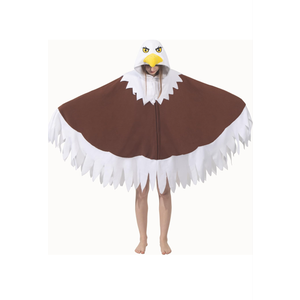 Cozy Bird Costume - Bald Eagle, Owl, Snowy Owl Cosplay Hooded Cape Halloween 4th of July Costume for Women and Men