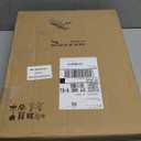 Briful Orchid Artificial Flowers 18in White Fake Orchid Silk Flowers with Ceramic Pot Faux Orchid Arrangement for Home Office Room Coffee Table Centerpiece Modern Decoration