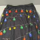 DANAZANA Double Layer Tulle Midi Skirt Women's Mesh Elastic Waist Tulle Maxi Skirts Colorful Light Bulbs, XXL