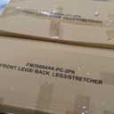 Furniture of America Selyra Modern Solid Wood Counter Height Chairs Set of 2 with Curved Wood Back, Comfortable Upholstered Seating for Dining Room, Home Kitchen, White Oak