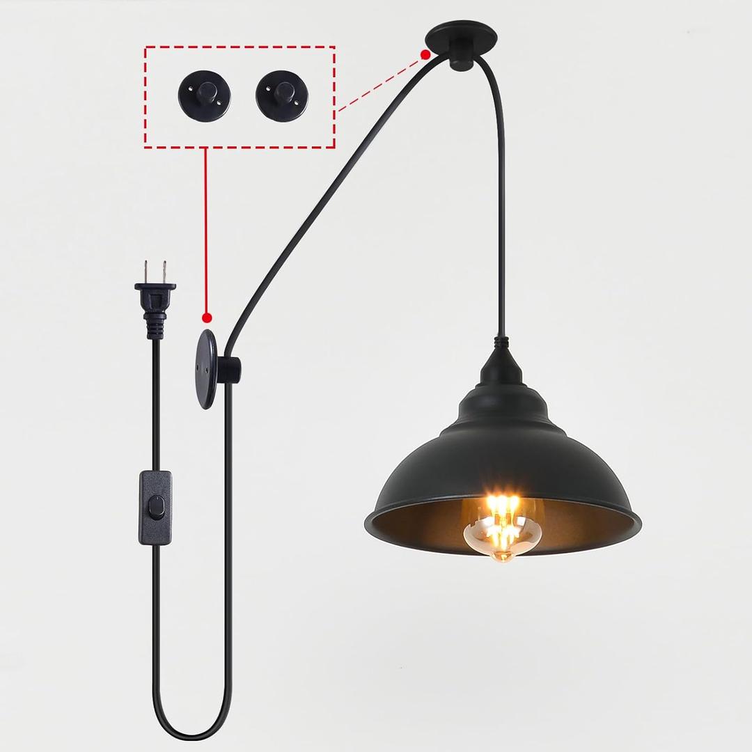 Plug in Pendant Light Fixtures Hanging Lamp Shades Hanging Light with Plug in Cord Black Pendant Light Corner Hanging Lamp Pendant Lights Hanging Lamps That Plug Into Wall Outlet Ma625