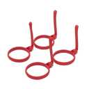 Char-Griller 8953 Flat Iron Griddle Egg Ring Outdoor Kitchen Accessory, 4-Pack