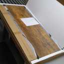 TigerDad Overbed Table with Wheels, Modern Style, Brown, 55.1-82.7x25.6x18.1 inches, 350lbs Weight Capacity
