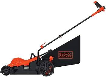 BLACK+DECKER Electric Lawn Mower with Bike Handle, 15-Inch, 10-Amp, Corded (BEMW472BH)