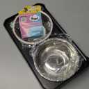 COMESOON Elevated Dog Bowls for Small Medium Dogs, 3 Height Adjustable Raised Stand with 2 Thick 6" Stainless Steel Food Bowls, Non-Slip Feeder Adjusts to 2.75", 6", 7.5", Black