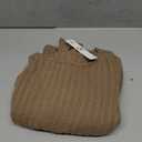 OUGES 2025 Fall Sweater Dress for Women Crew Neck Long Sleeve Knit Lightweight Casual Dresses (Large, Beige)