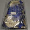 Vintage Table Runner Jacquard Fabric with Multi-Tassels Table Runners for Dining Room Dresser Wedding Holiday Party Decorations (Blue, 11 x 62 inch)