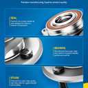 PHILTOP Front 513357 Wheel Hub Bearing for 2014-2023 Nissan Rogue, 2017-2022 Nissan Rogue Sport, Front Wheel Bearing, 5 Bolts 5 Lugs, 2 PCS