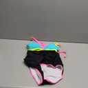 popvil Women's One Piece 2025 Tummy Control Swimsuits Neon Color Block Swimwear Deep V Neck Slimming Bathing Suit Large