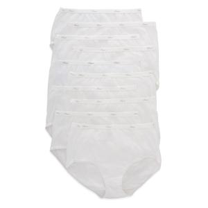 Hanes womens Panties Pack, 100% Cotton Underwear, Moisturewicking Underwear, Ultrasoft and Breathable, Tagless briefs underwear, 10 Pack  Brief White, US