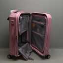 Traveler's Choice Pagosa Indestructible Hardshell Expandable Spinner Luggage, Pink, 22" Carry-on