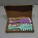 2PCS Defining Brush for Curly Hair Wet, Curly Hair Brush, Vented Curl-y Hair Brush Defining for Shaping and Definin-g Curl-y Hair, Rib Comb for Women & Men, Wet & Dry Use (Square)