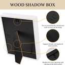 Shadow Box Frame 8x10 - 3 Pack Wood Deep Shadowbox with Glass Shadow Boxes Display Cases Suitable for Photos, Dried Flowers, Handicrafts Picture Frames for Wall (White)