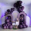 Dark Purple Balloons Double Stuffed Purple Balloon Garland Pastel Lavender Balloons Different Sizes Latex Plum Balloon Arch Kit For Birthday Baby Shower Bachelorette Hotel Transylvania Encanto Party