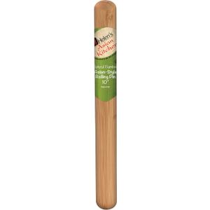 Helen's Asian Kitchen Dumpling Rolling Pin 10-Inches Natural Bamboo