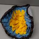 Vivifying Snuffle Mat for Dogs, Adjustable Sniff Mat for Slow Eating and Keep Busy, Interactive Enrichment Toys for Dogs for Mental Stimulation (Yellow&Blue)