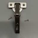 Salice Pie-Cut Corner Hinge - Self Closing - Screw On Hinge, Nickel 