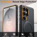 Oterkin for Samsung Galaxy S26 Ultra Case with 360 Spin Magnetic Stand [Fit for MagSafe] [Non-Slip] [15FT-Shockproof] Slim Protective Case for Galaxy S26 Ultra Men/Women, Black