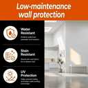 Floor and Wall Paint, White Exterior and Interior Paint, 1 Gallon, Waterproof Epoxy Resin Coating, Durable Sunscreen Latex Paint for Villa Walls, Concrete, and Home Renovation, Easy to Apply, 128 Fl Oz