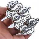 FINDMAG 10 Pack Magnetic Hooks, 60 LBS Silver