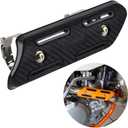 NICECNC Motorcycle Exhaust Guard Heat Protector Shield, Universal Black 4 Stroke Exhaust Guard Compatible with KTM SXF EXCF SMR 250 350 450 500,Compatible with Yamaha YZF450 YFZ250 YFZ450,See Fitment