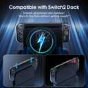 HEYSTOP Switch 2 Case for Nintendo Switch 2(2025), Switch 2 TPU Cover, Protector Case Cover for Switch 2 Accessories with 6 Thumb Caps and Screen Protector, Anti-Slip, Shock-Proof,Anti-Scratch