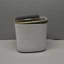 ELPHECO Slim Bathroom Trash Can with Lid, 2.5 Gallon Automatic Adsorption Garbage Can, Sensor Trash Bin, Slim Waterproof Garbage Can, Smart Waste Bin for Narrow Space, Bag SelfAbsorbing, Golden